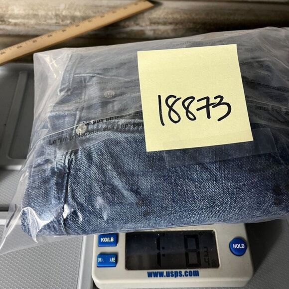 Pacsun Mens Stacked Skinny Jeans Blue Denim Slim Fit Stretch Zip Up Size 31 x 32 - Picture 10 of 10